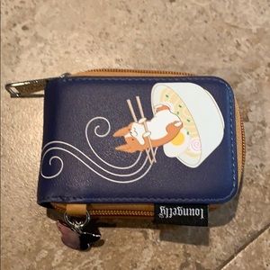 Loungefly corgi ramen noodle card wallet